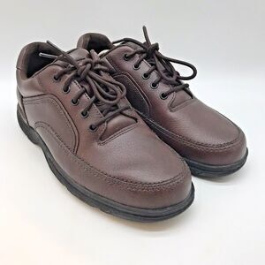 Rockport Ridgefield Eureka Oxford K71201 Men's 11.5M Brown Lace Up Leather Shoes